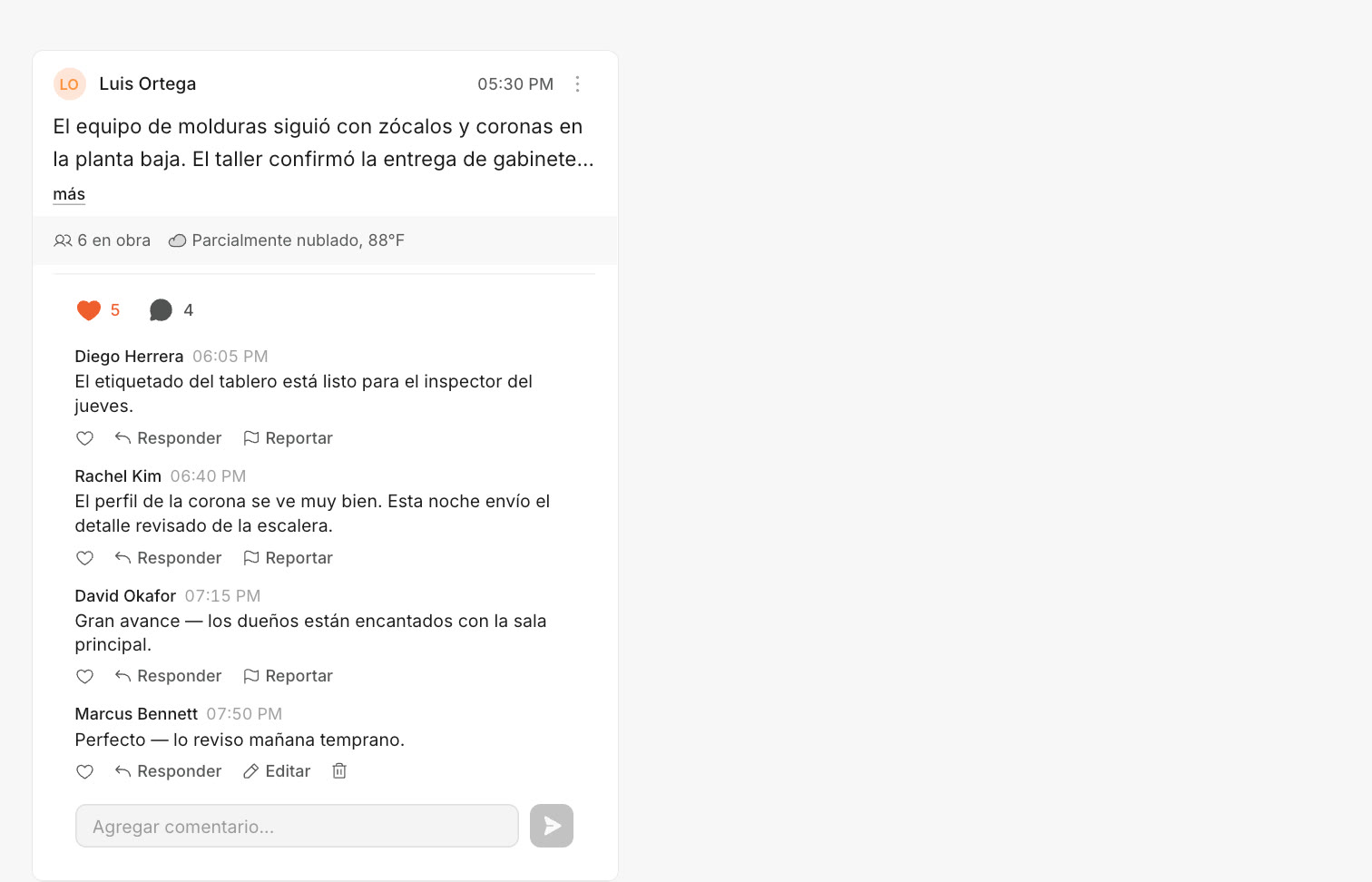 Colaboradores del proyecto — cada uno con exactamente el acceso que tú le das